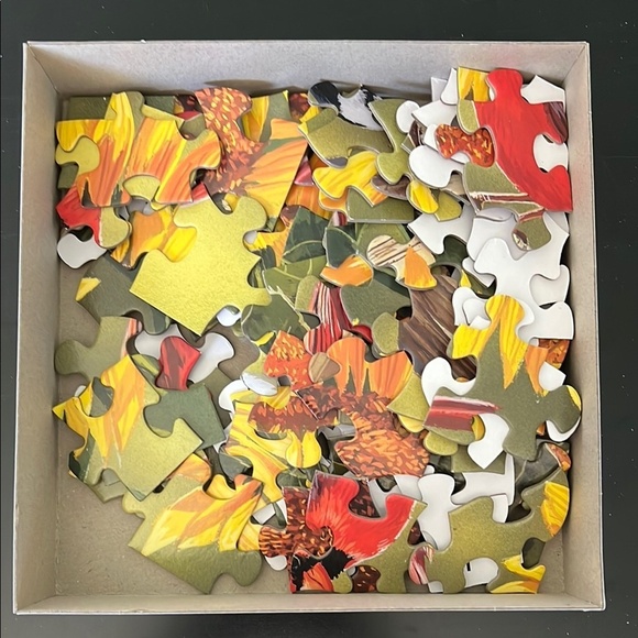 Sunflower and Songbirds Puzzle by - Red and Yellow - Picture 3 of 3